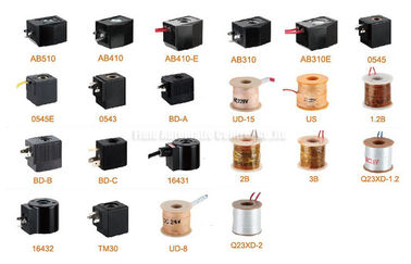 İki Pozisyon İki Yönlü Su Vanası DC24V AC220V için Hava Solenoid Vana Bataryaları